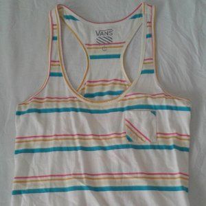 AUTHENTIC Vans Multi Colored Racer Back Tank Top